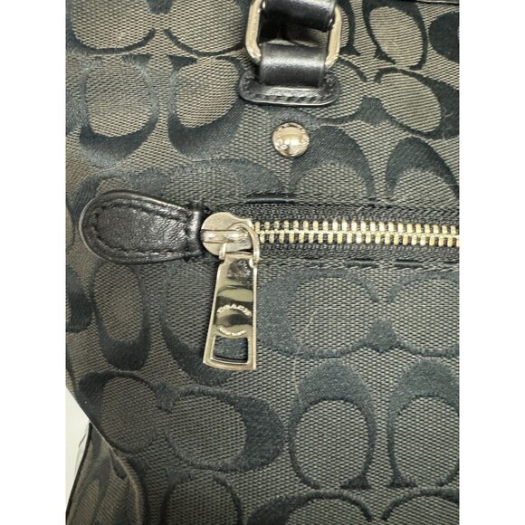 Coach Gallery Womens Tote Bag In Signature Canvas Graphite Black - Picture 3 of 10